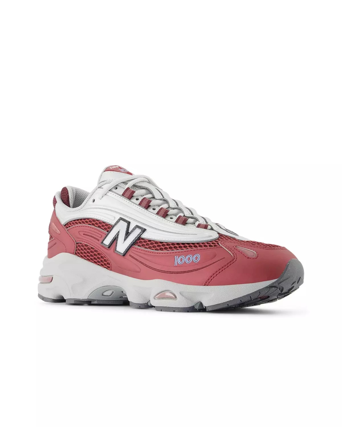 1000 "Metallic Silver/Red" Unisex Shoe - 8