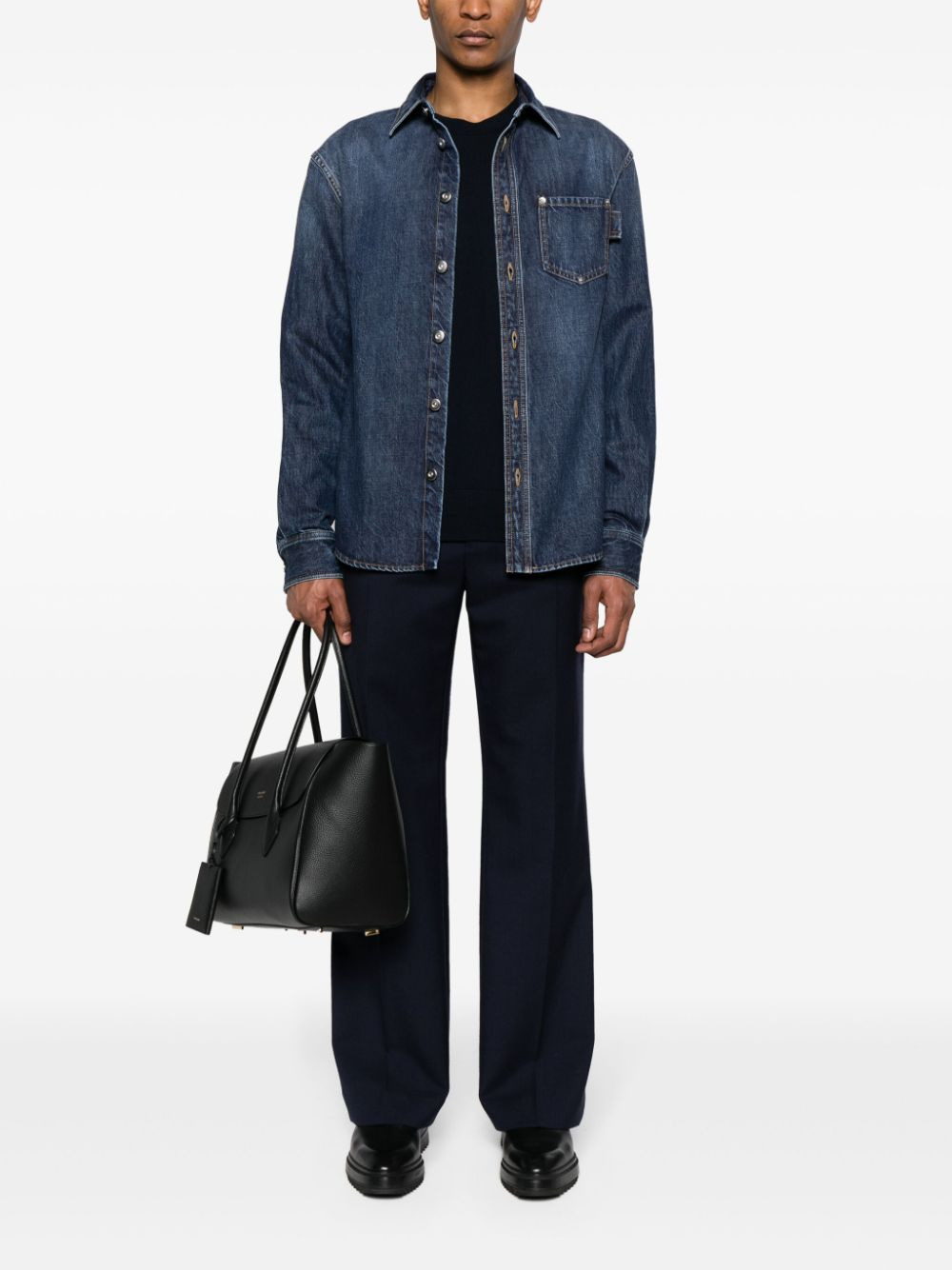 Bottega Veneta Men Shirt With Logo - 4