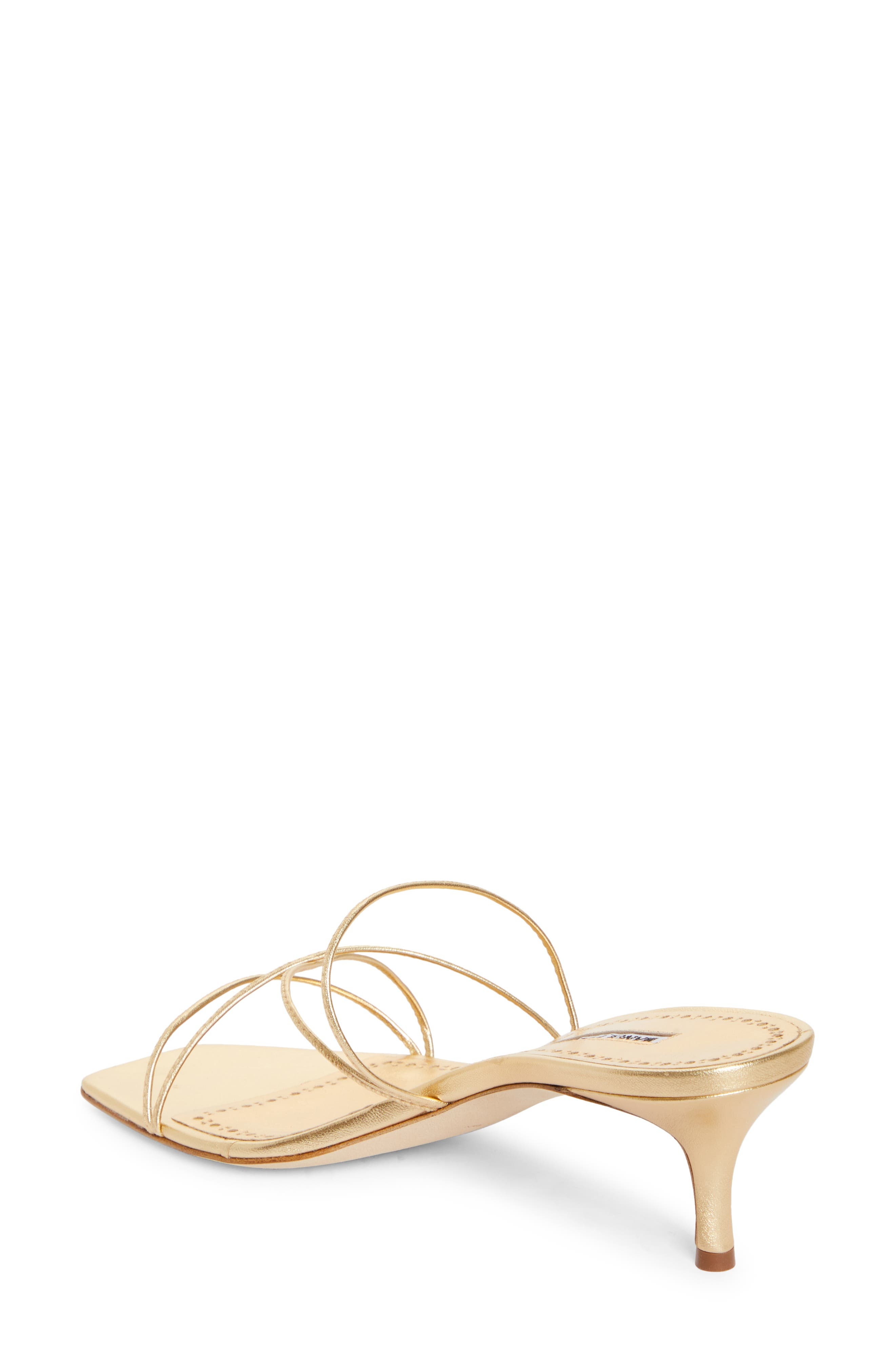Manolo Blahnik Ninfemu Slide Sandal in Gold at Nordstrom - 2
