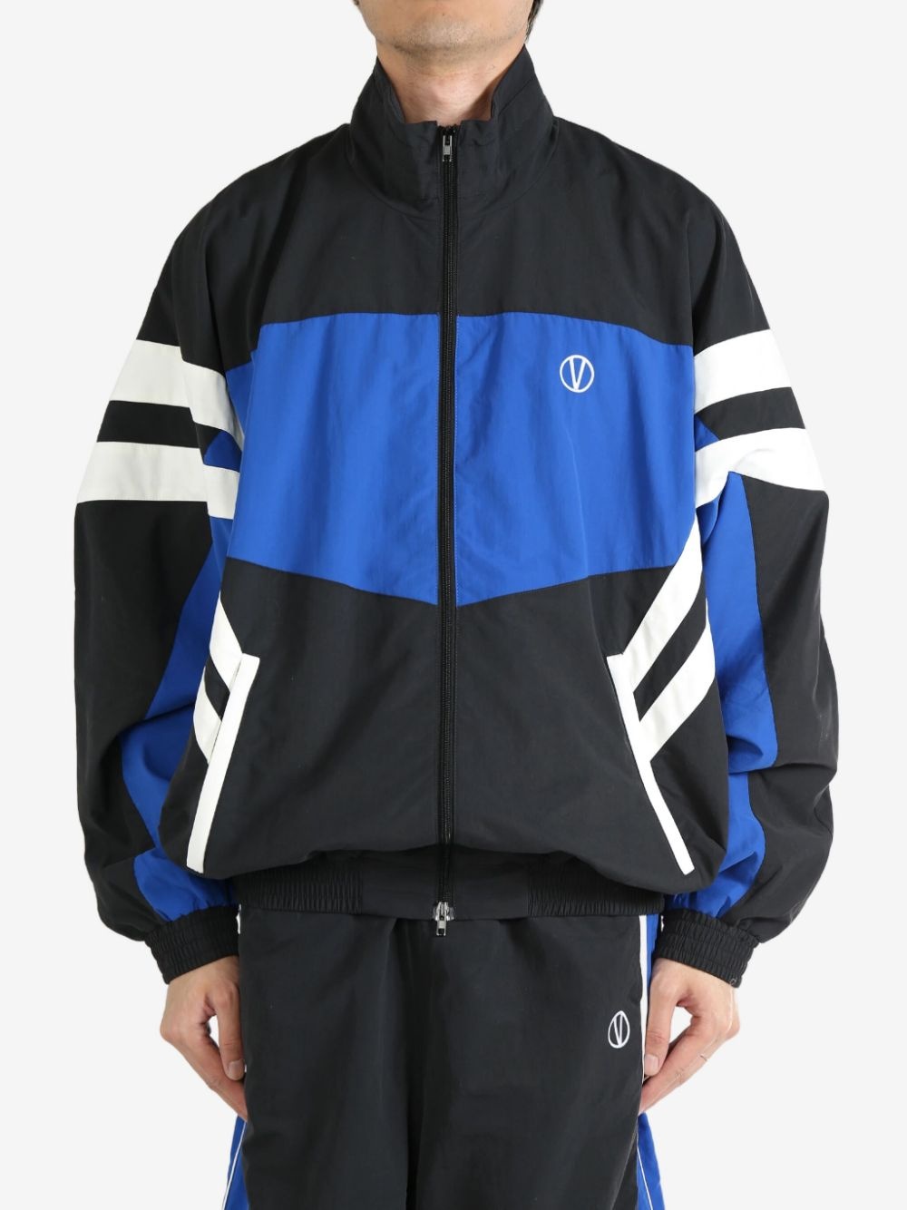 colour-block track jacket - 3