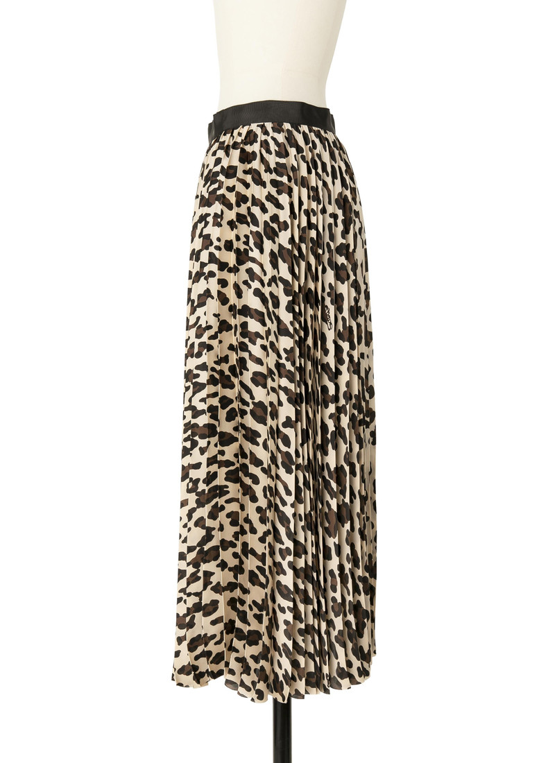 sacai Leopard Print Skirt outlook