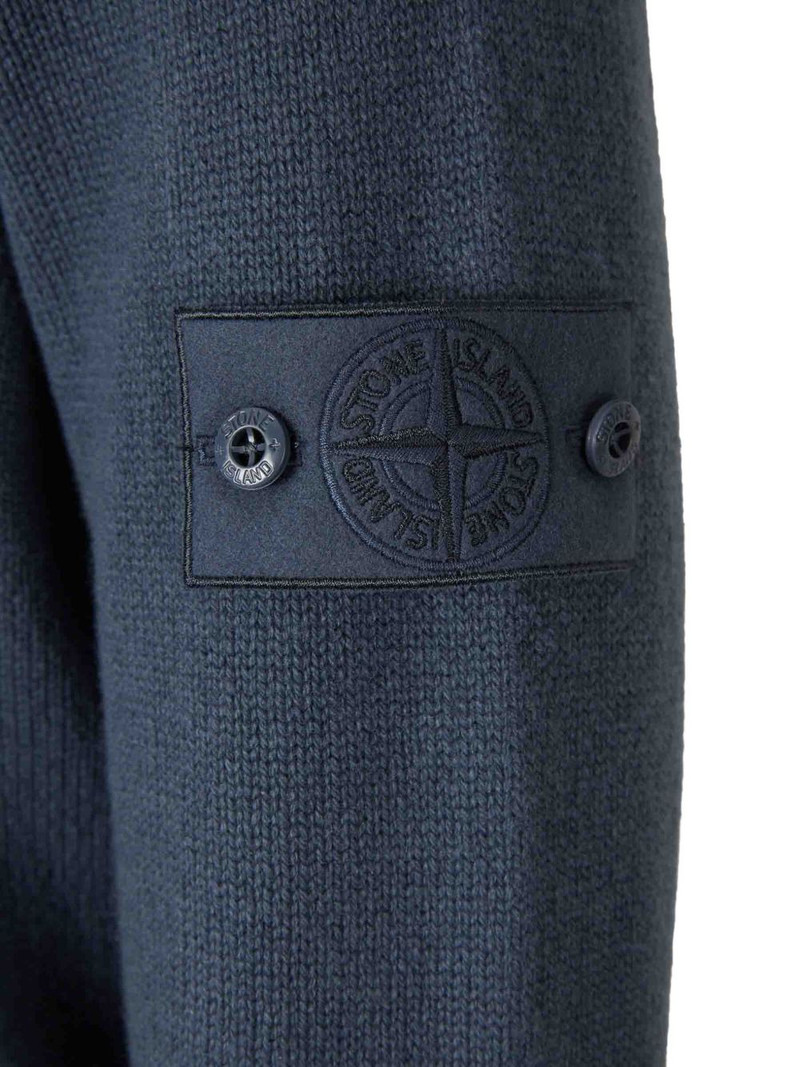 patch crew-neck sweater 5