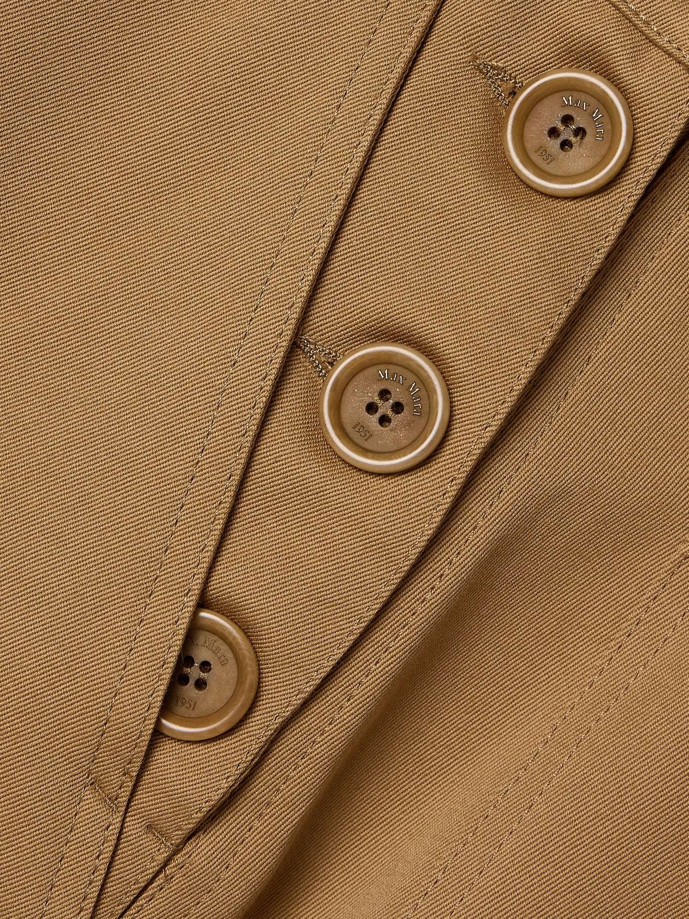 マックスマーラ CRESTA Cotton dungarees-style skirt Max Mara Cresta Cotton Pencil Skirt | Brown | FARFETCH PL