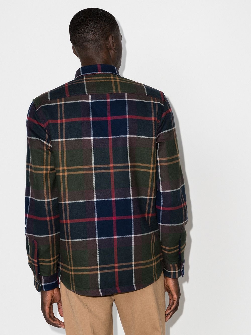 tartan check print shirt - 3