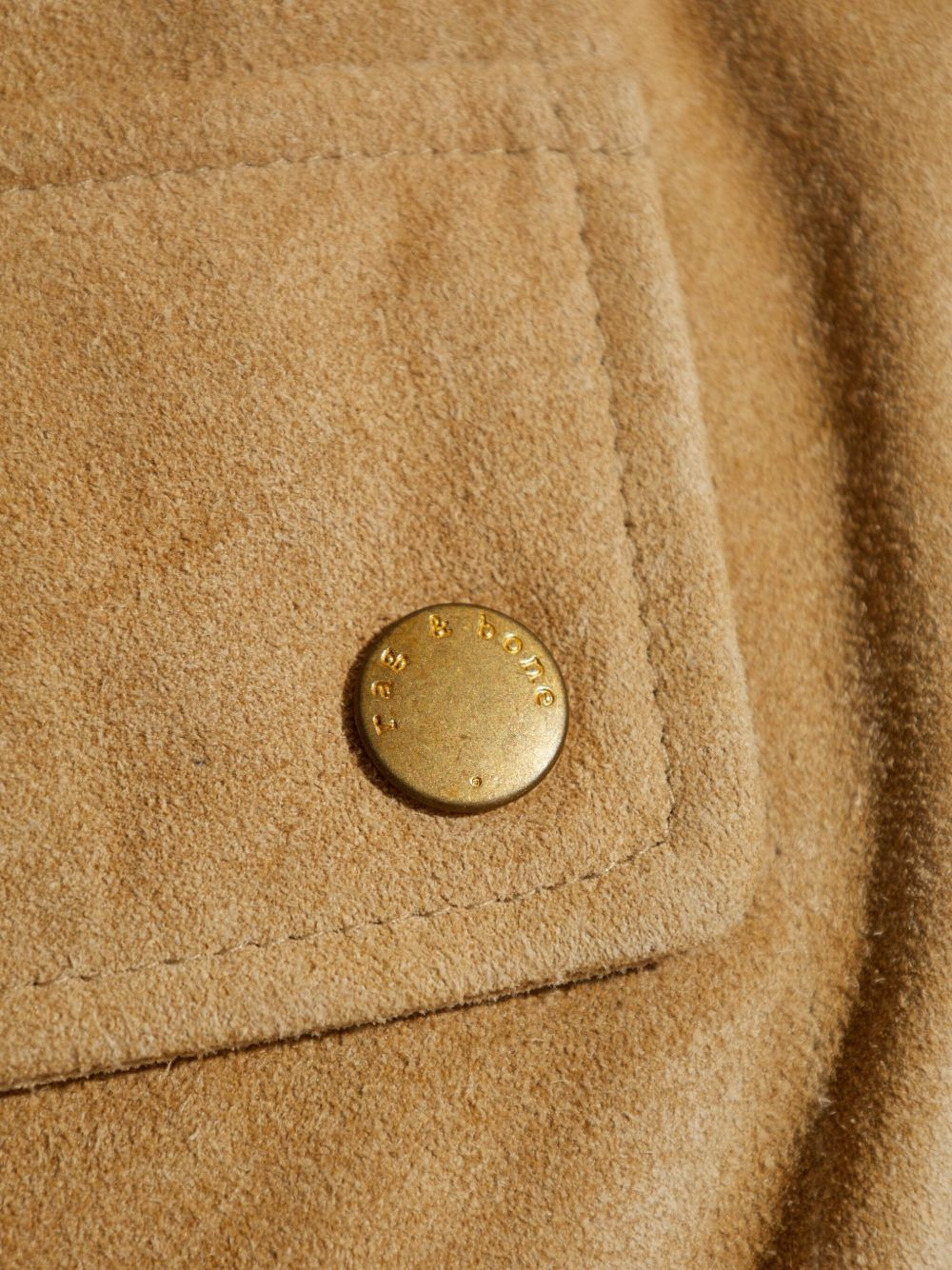 press-stud suede jacket - 5
