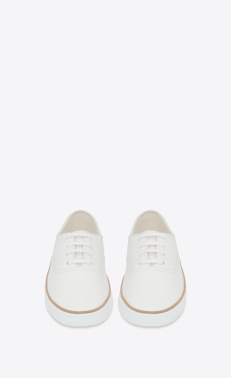 SAINT LAURENT feliz low top sneakers in smooth leather outlook