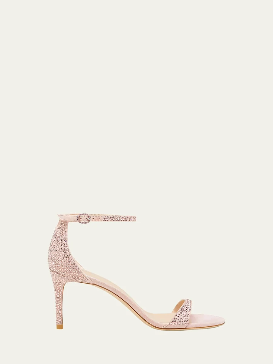 Nudist Embellished Ankle-Strap Sandals - 1