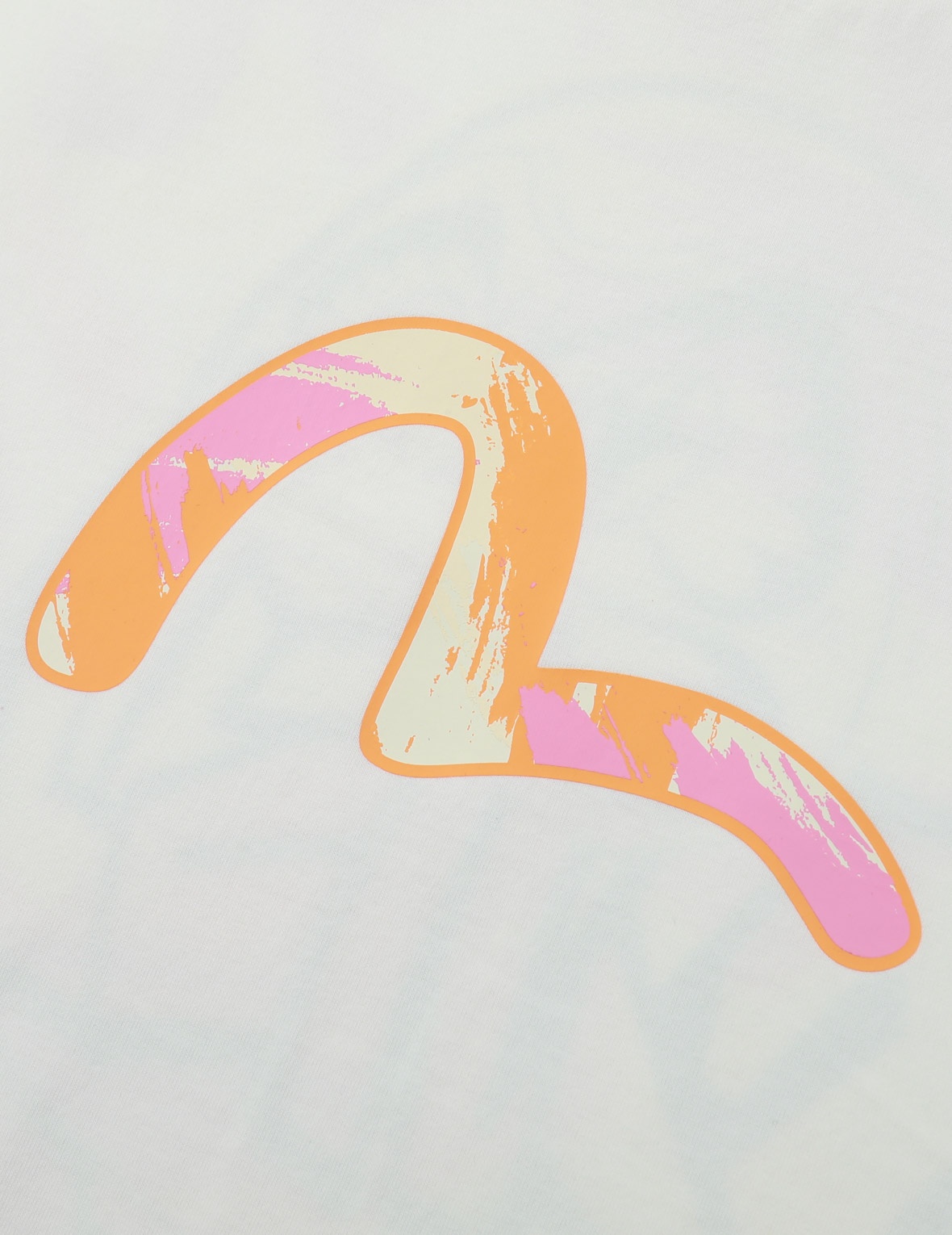 GRAFFITI DARUMA AND SEAGULL PRINT T-SHIRT - 8