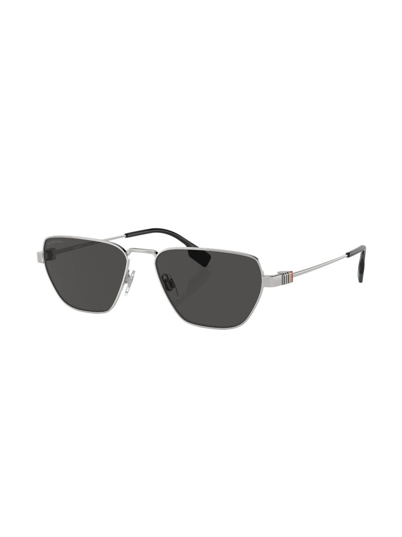 Burberry Vintage-check geometric-frame sunglasses outlook