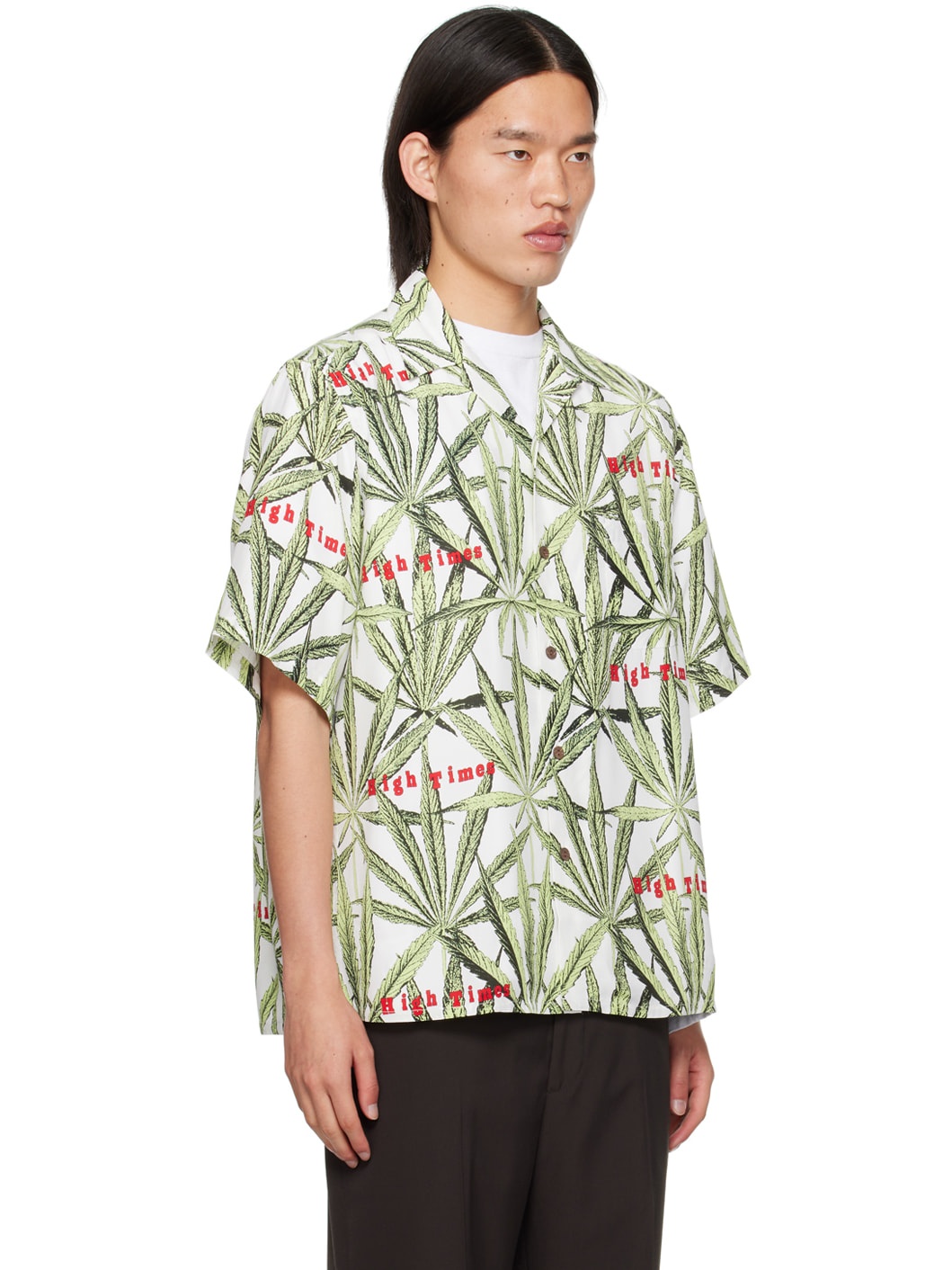 White & Green High Times Edition Shirt - 2