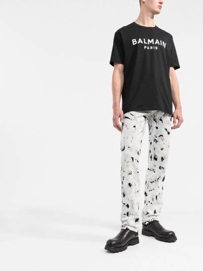 Balmain logo-print crew neck T-shirt outlook