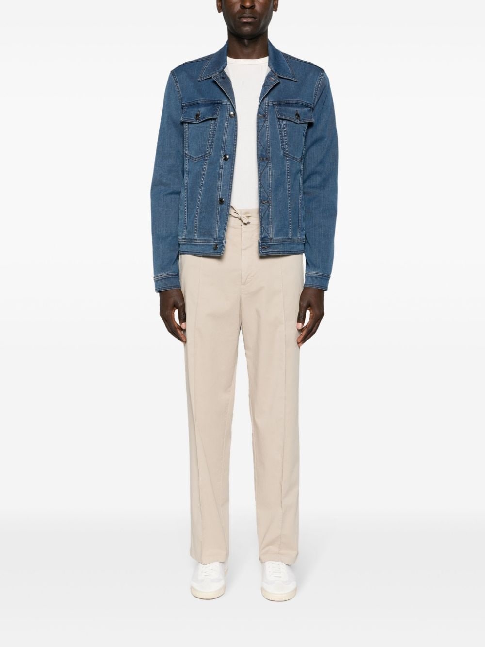 mid-rise tapered trousers - 2