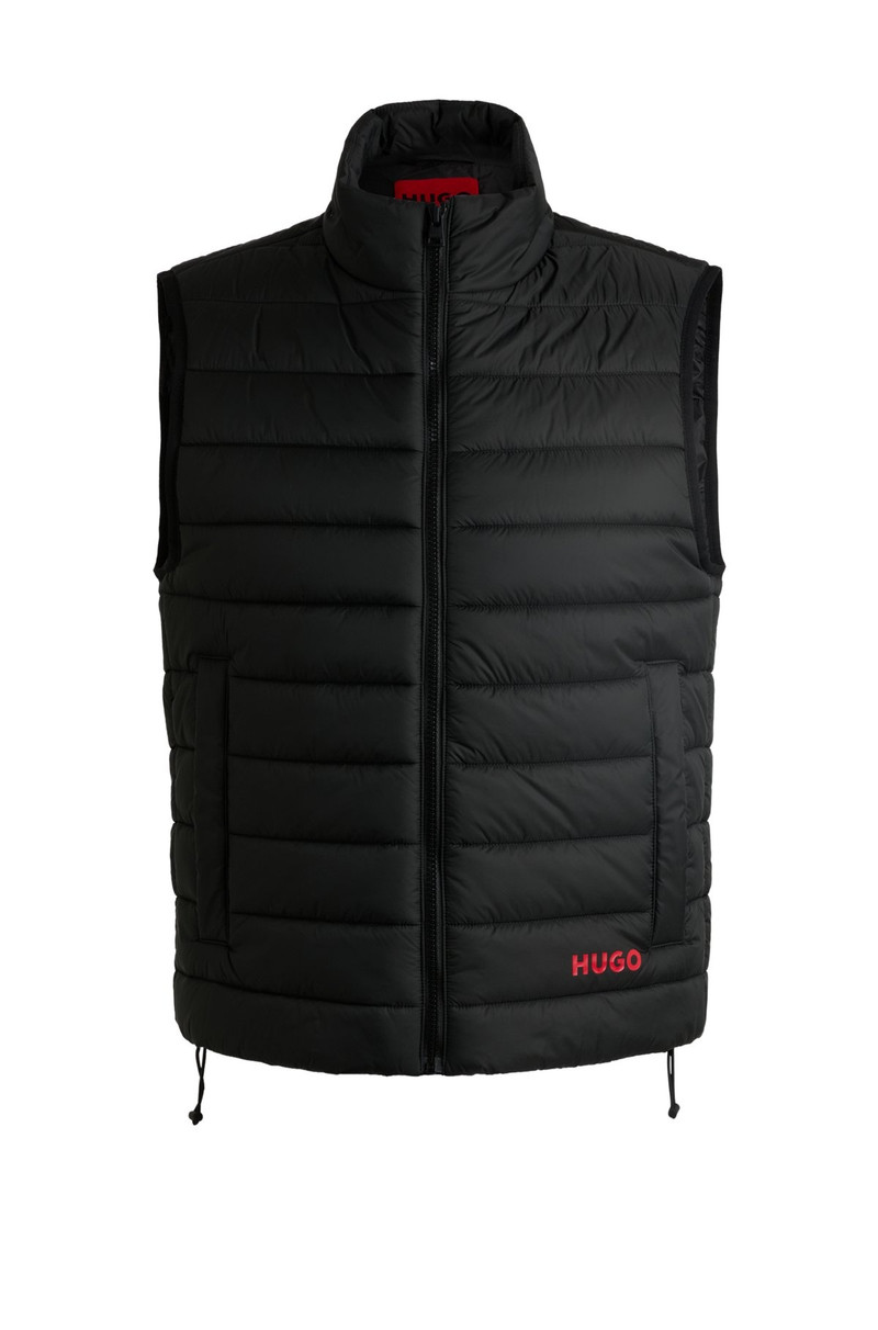 WATER-REPELLENT SLIM-FIT GILET WITH LOGO DETAIL 1