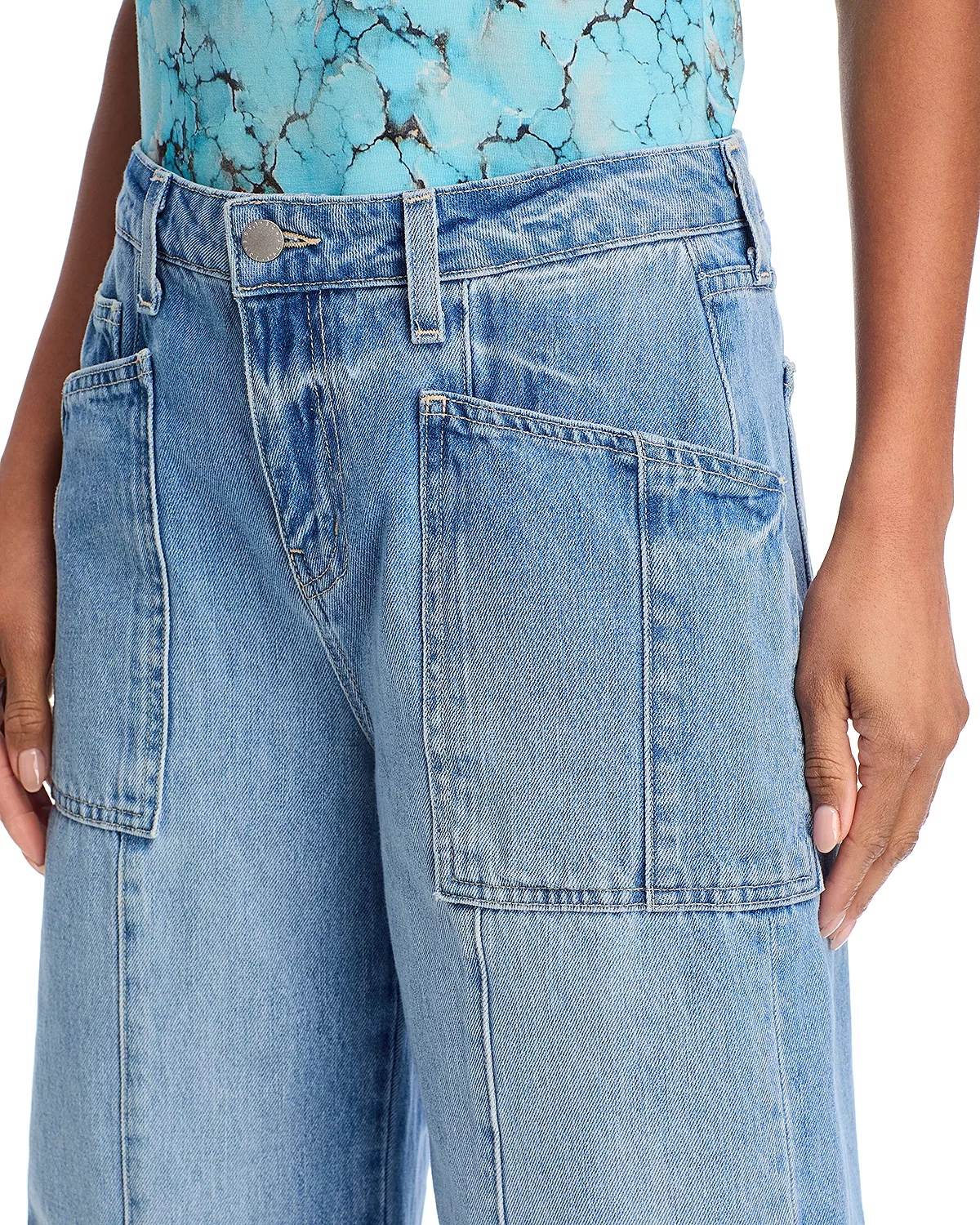 Cody Rodeo High Rise Cropped Barrel Jeans in Cristo - 5