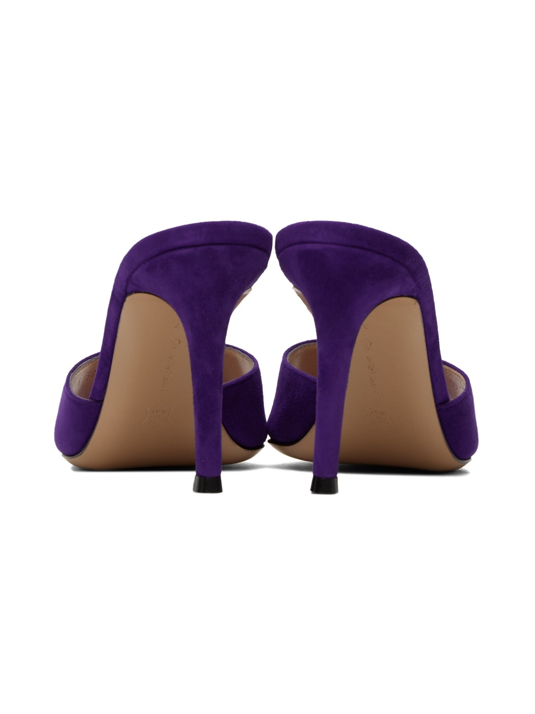 Purple Elle 85 Mules - 2