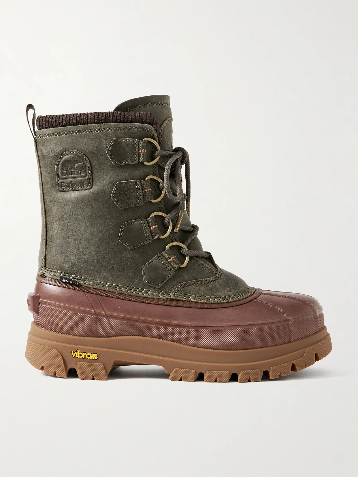 + Barbour Caribou Horizon Rubber-trimmed Leather And Gore-tex Boots - 1