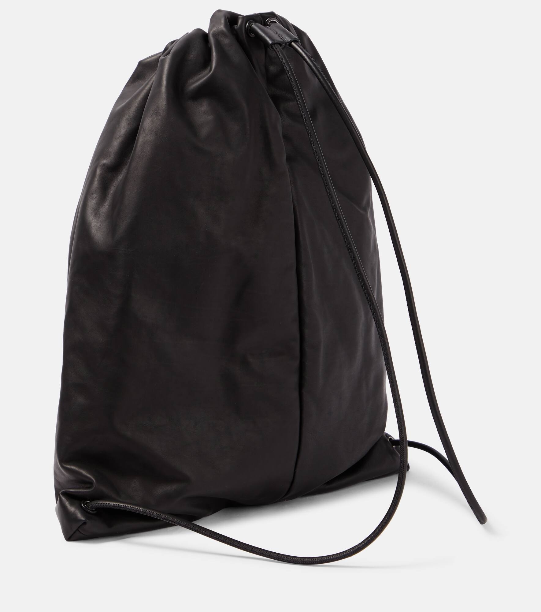 Puffy Medium leather backpack - 4