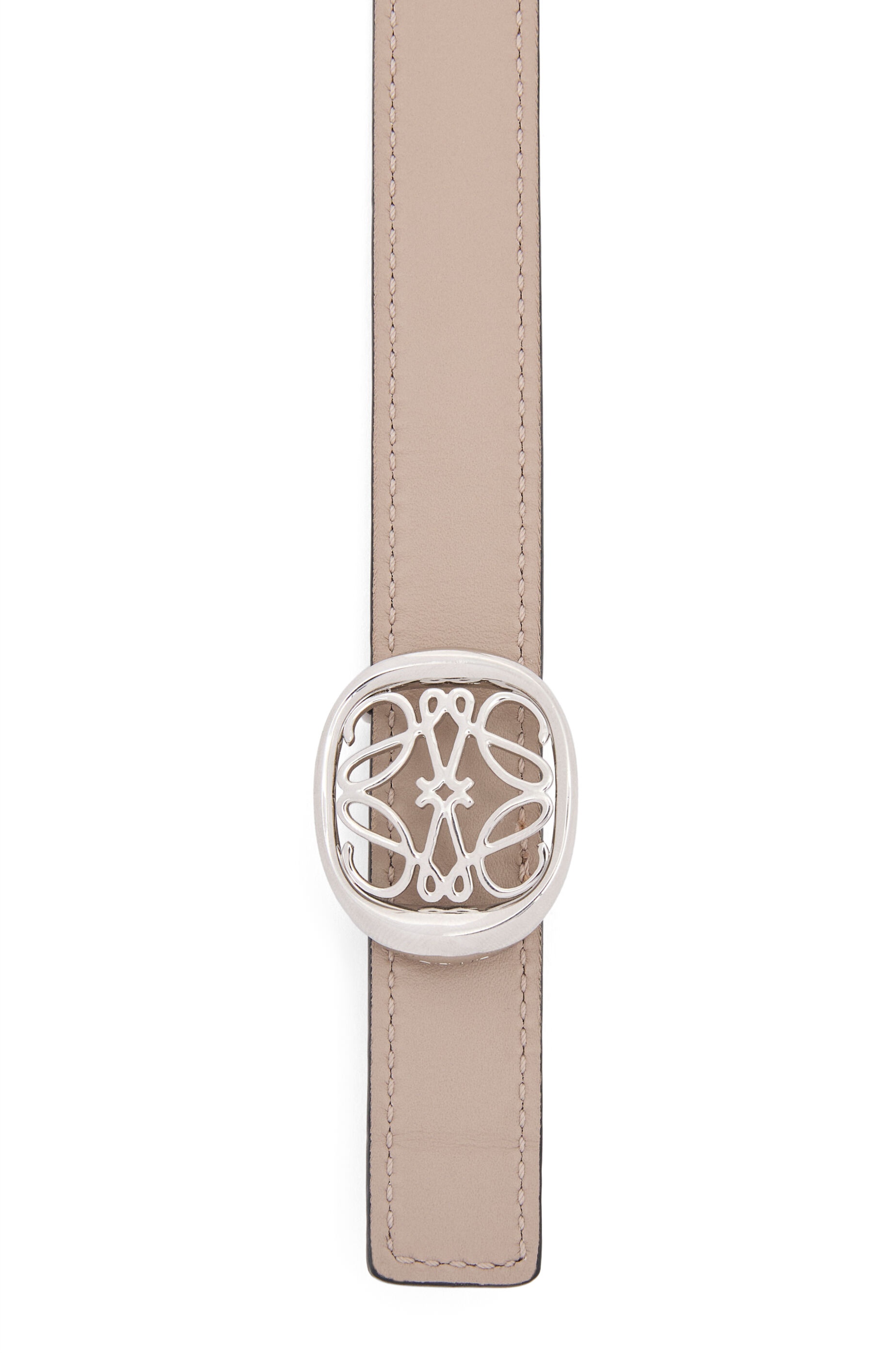 Reversible Anagram Ellipse belt in smooth calfskin - 3