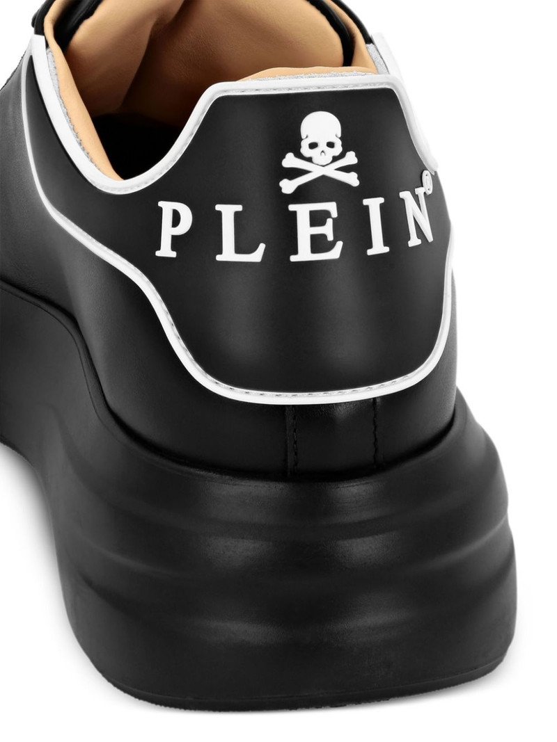 lace-up leather sneakers 4