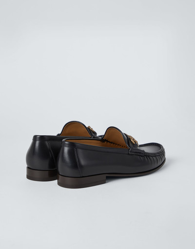 Brunello Cucinelli Aged calfskin loafers with bit outlook