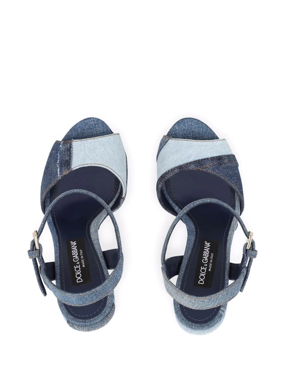 logo-plaque open-toe sandals - 4