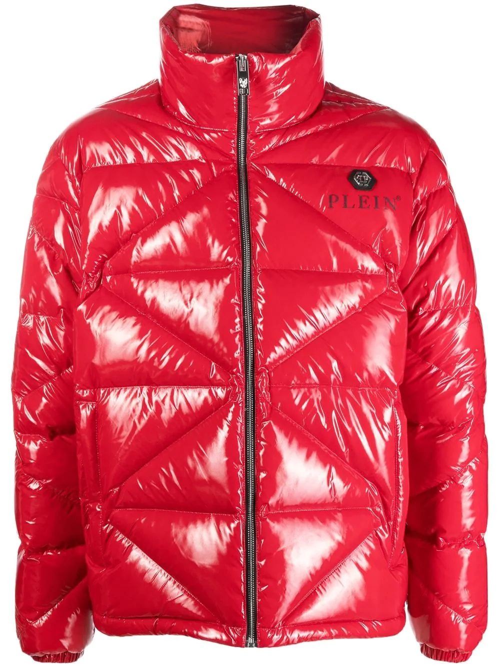 high-shine padded jacket - 1