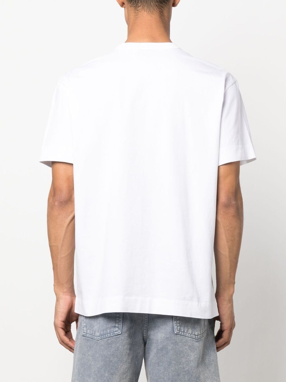 logo-patch cotton T-shirt - 4