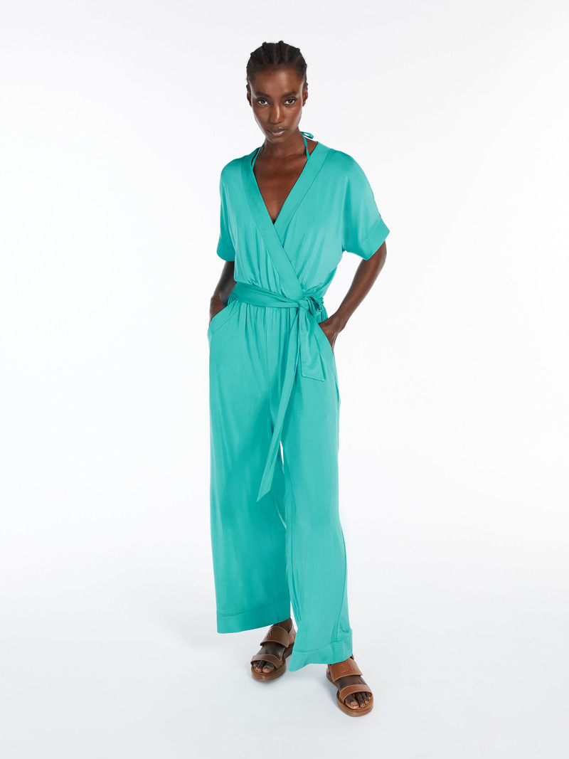 Max Mara EOLO Crossover jersey jumpsuit outlook
