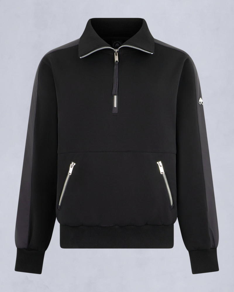 MIX MEDIA QUARTER ZIP SWEATER - 1