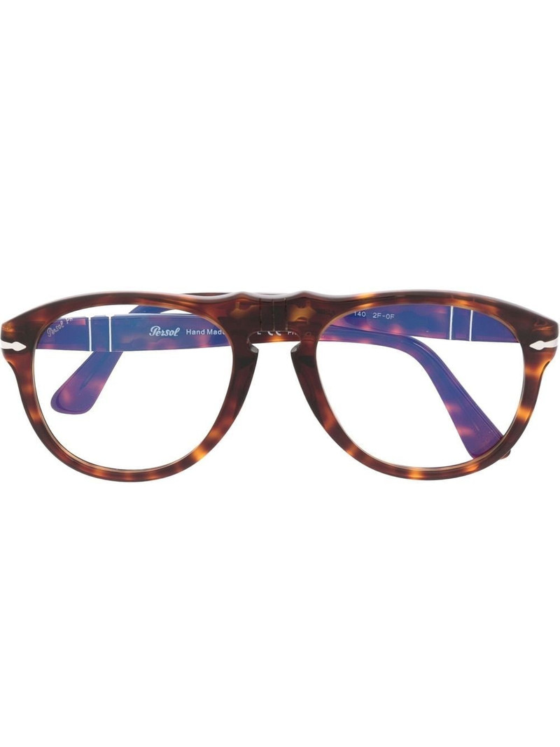 tortoiseshell aviator-frame glasses 1