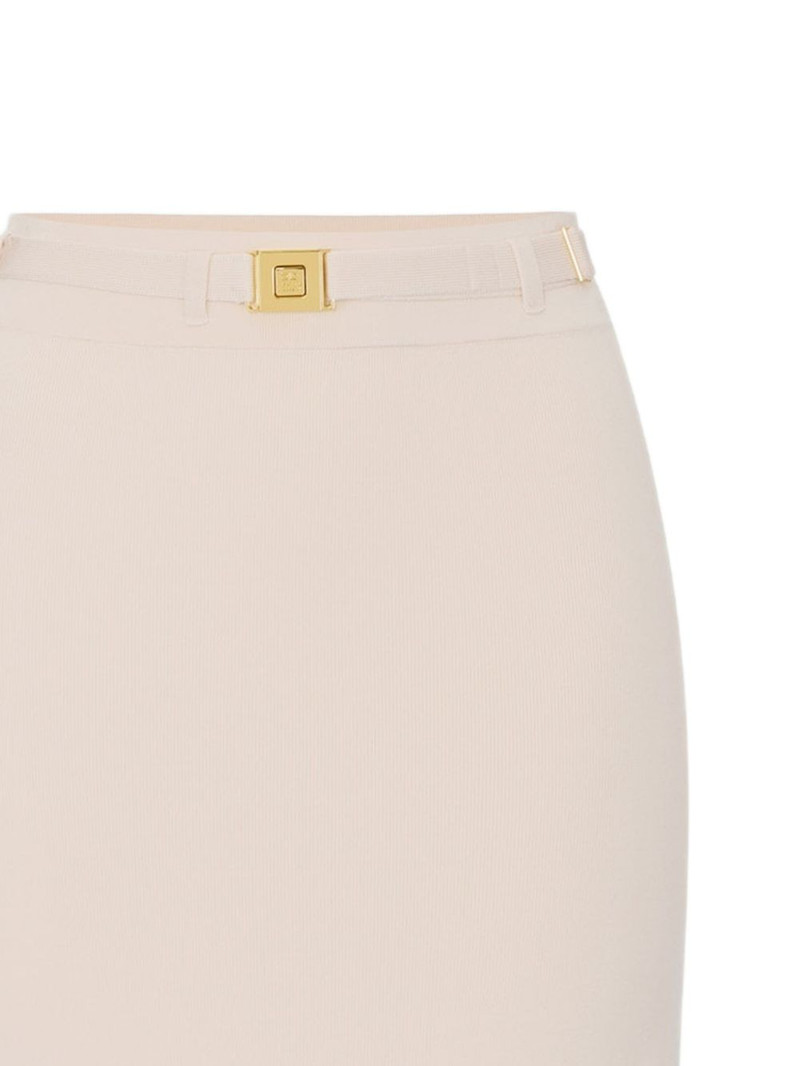 ELISABETTA FRANCHI belted midi skirt outlook
