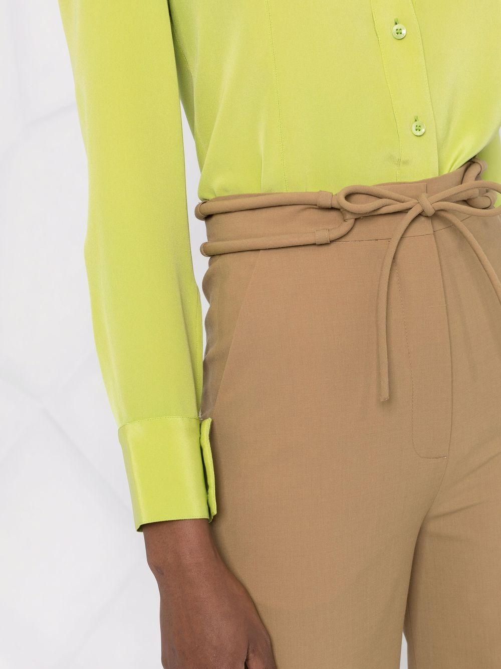 tie-waist wide-leg trousers - 5