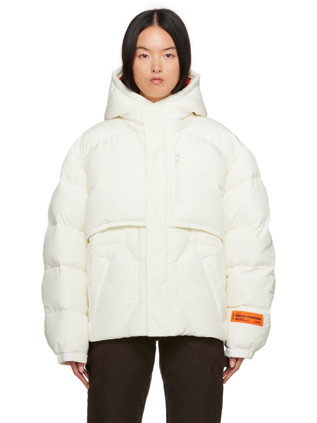 Off-White Hooded Down Jacket - 1