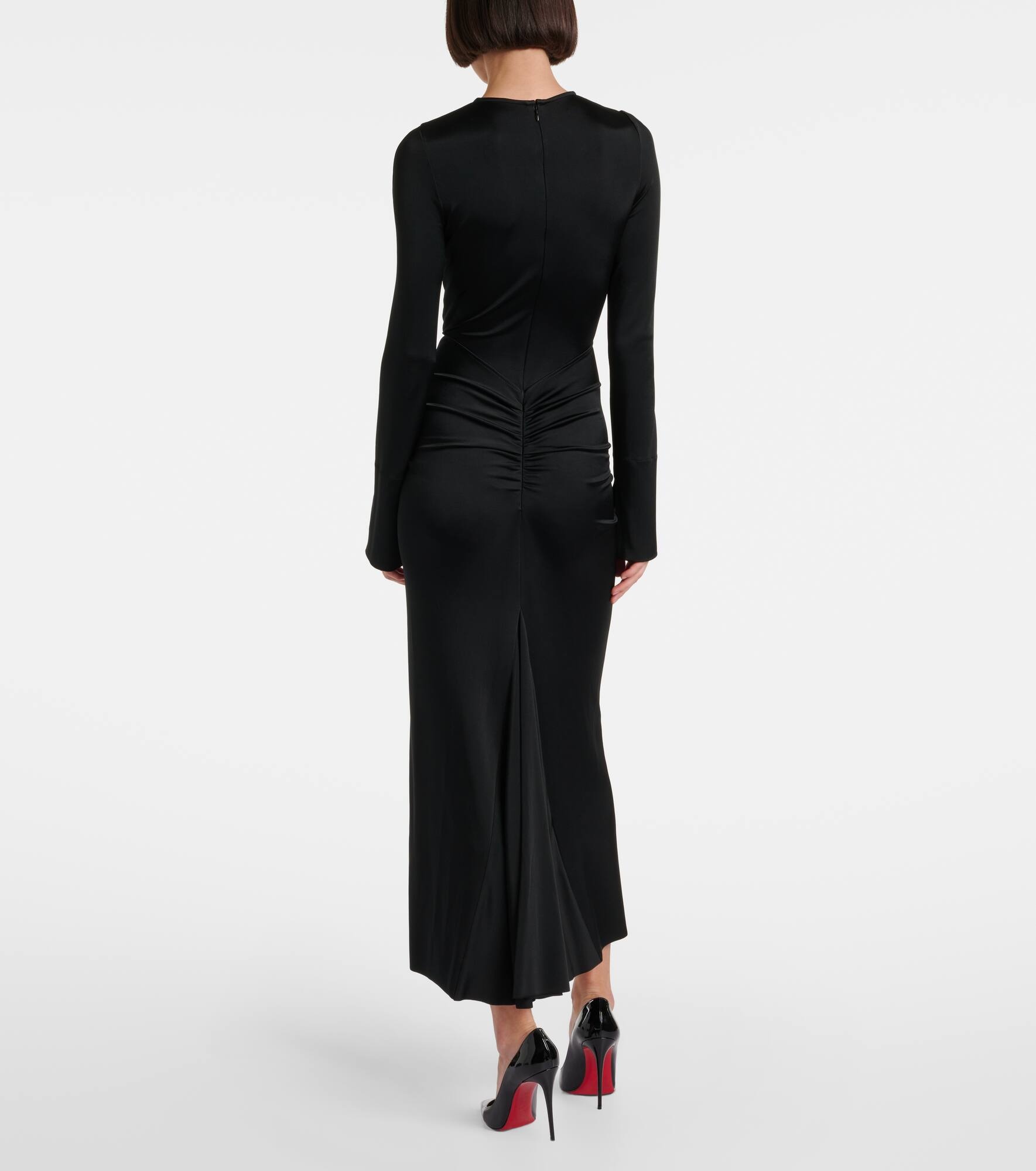 Gathered midi dress - 3