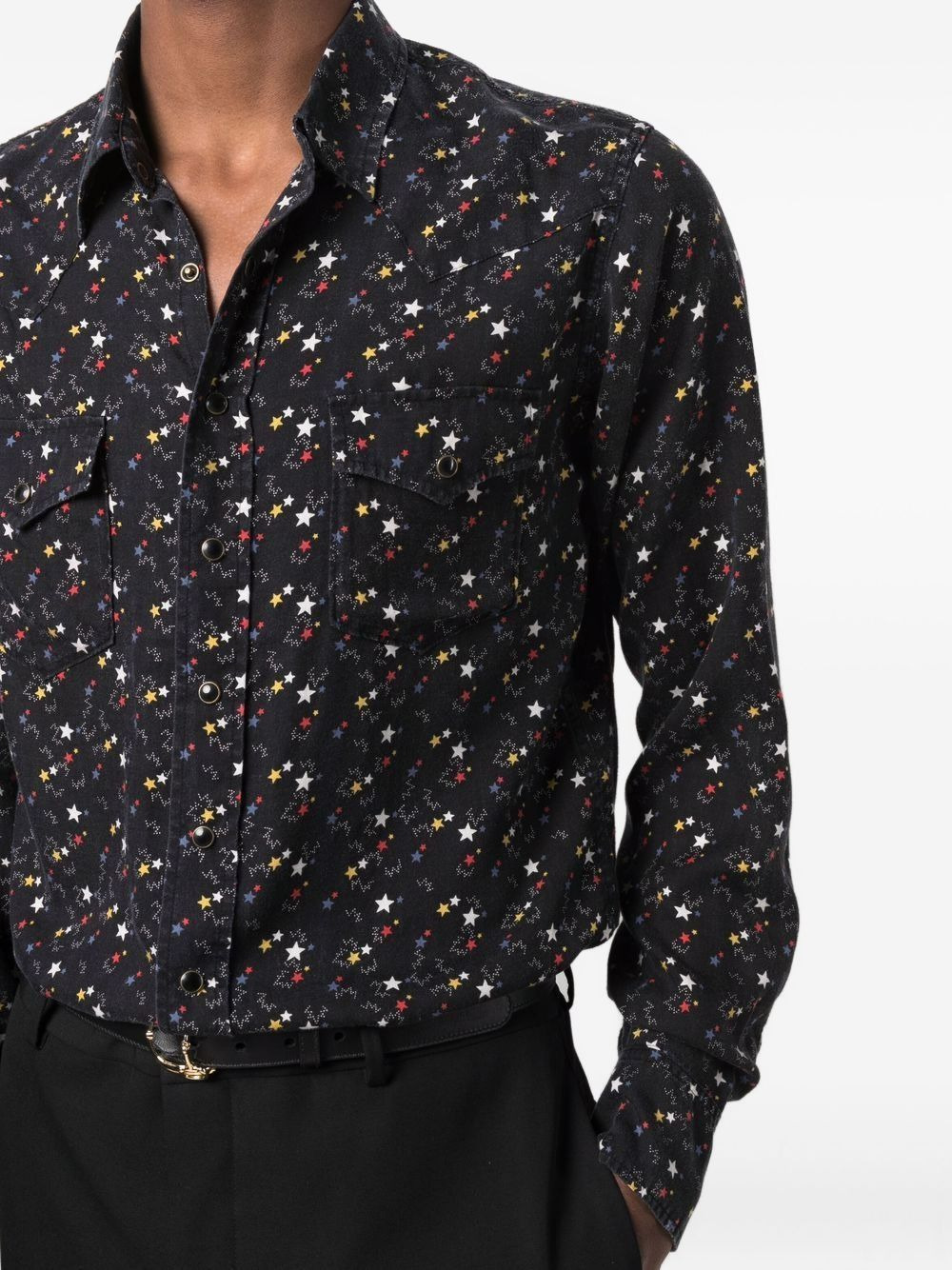 star-print press-stud shirt - 5