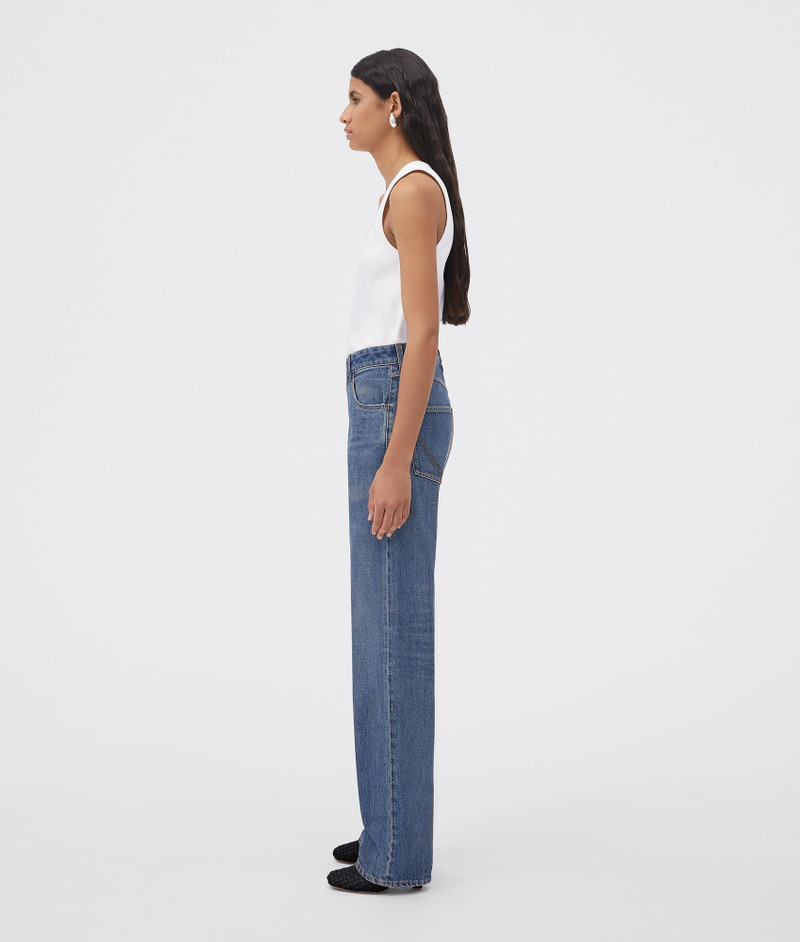 Bottega Veneta original medium washed denim straight jeans outlook