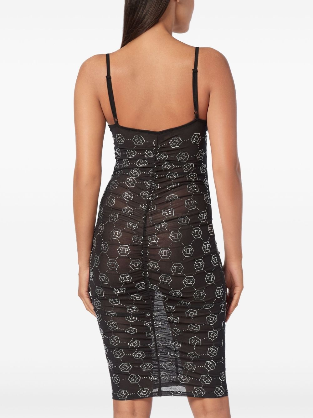 monogram tulle dress - 3