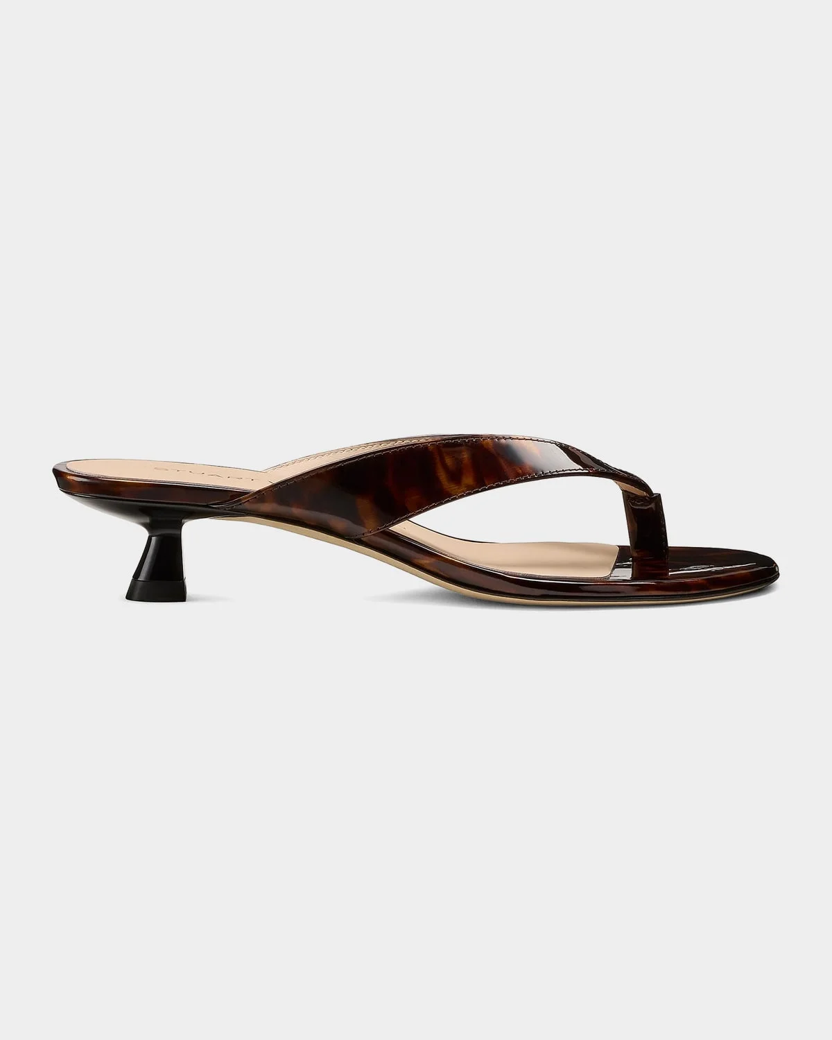 35mm Rio Sleek Patent Leather Thong Sandals - 1
