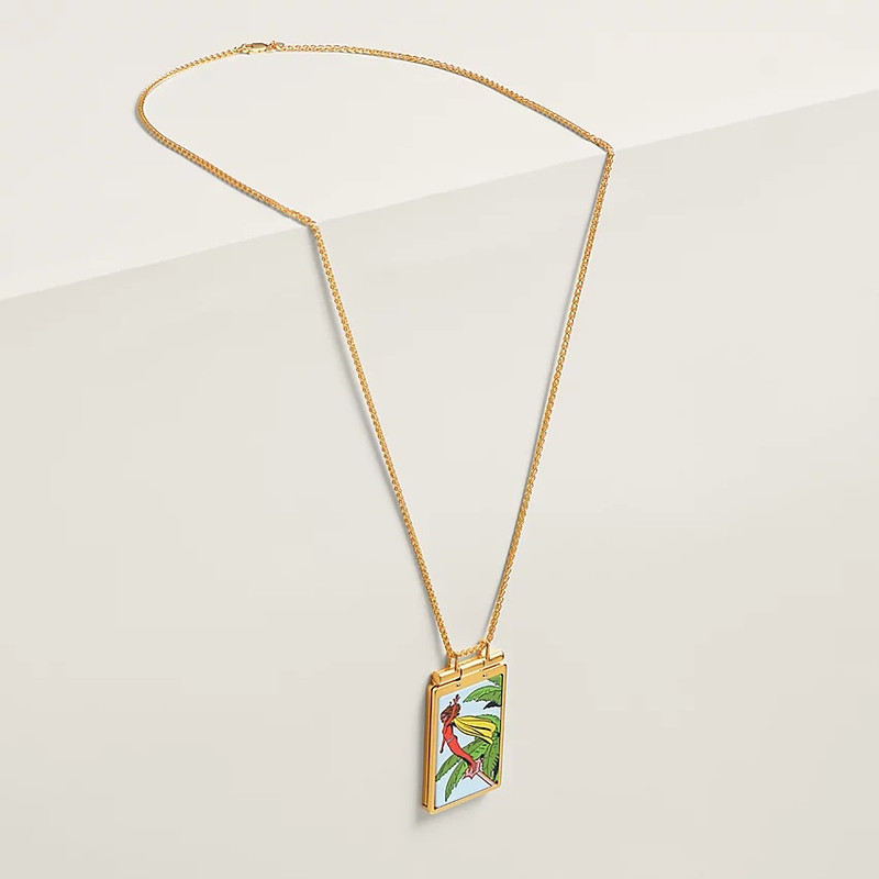Hermès Hermes on the Beach mirror compact pendant outlook