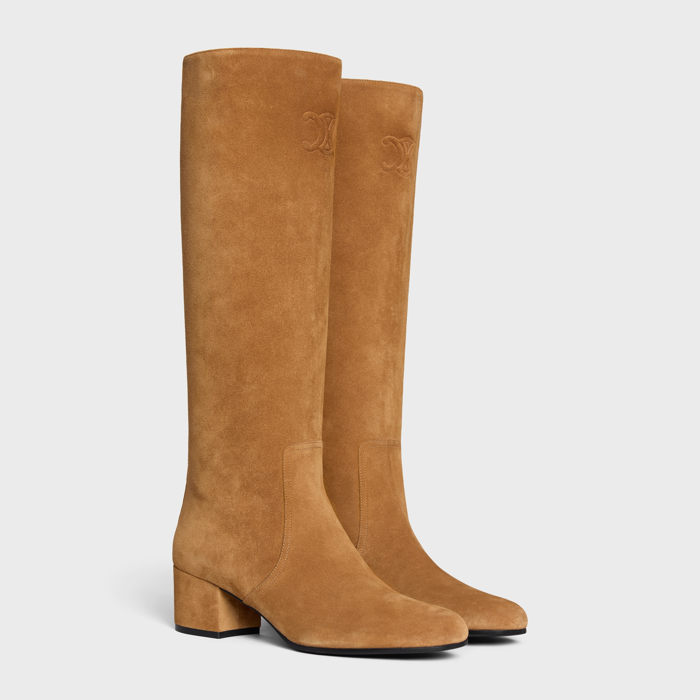 LES BOTTES CELINE TRIOMPHE HIGH BOOT IN SUEDE CALFSKIN - 2