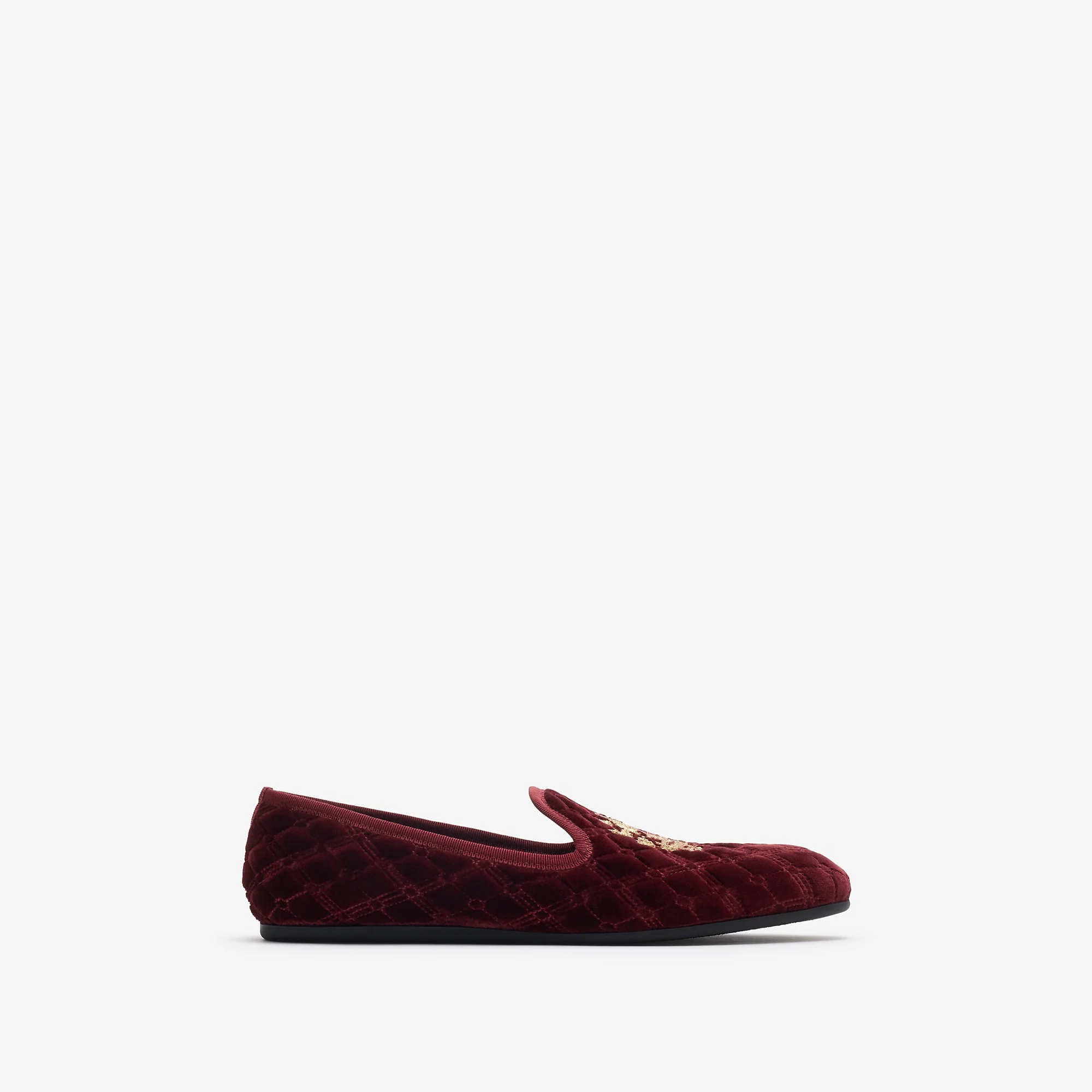 Quilted Velvet Estate Slippers - 1