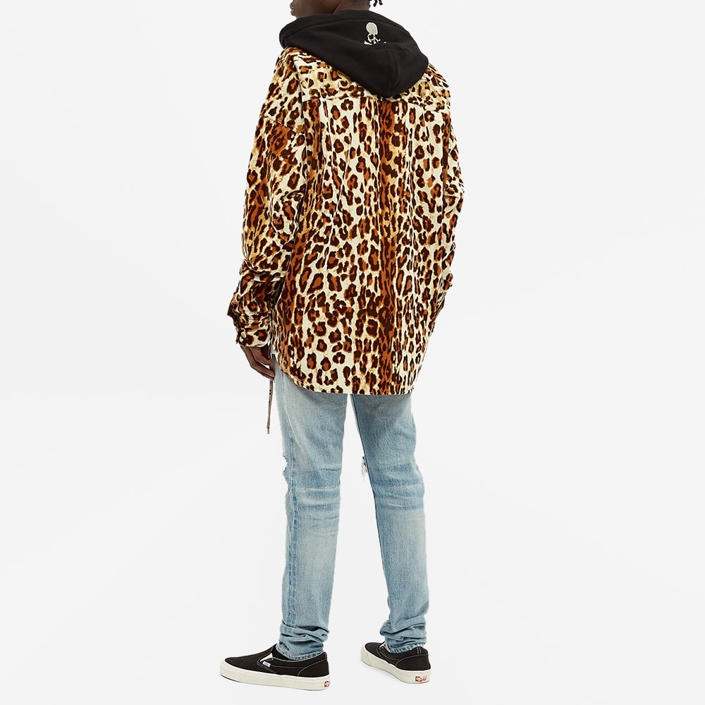 MASTERMIND WORLD Hooded Leopard Print Overshirt - 9