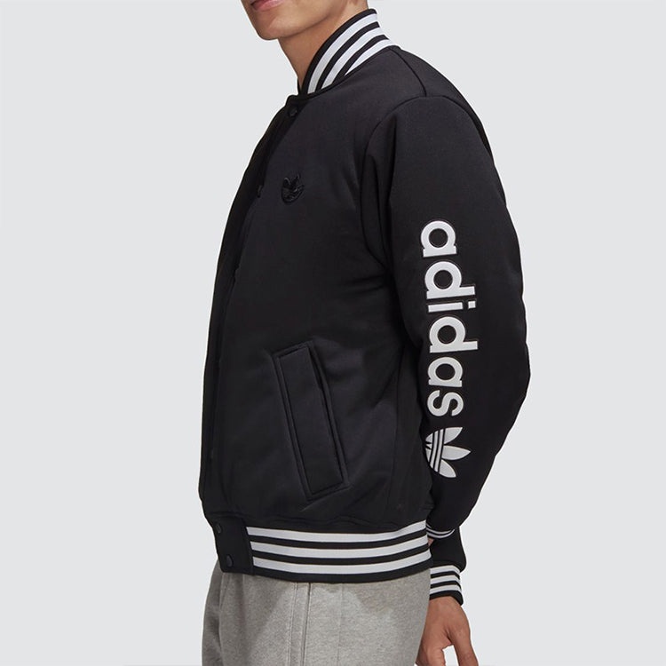 adidas originals Varsity Bomber Athleisure Casual Sports Jacket Black GE1340 - 4