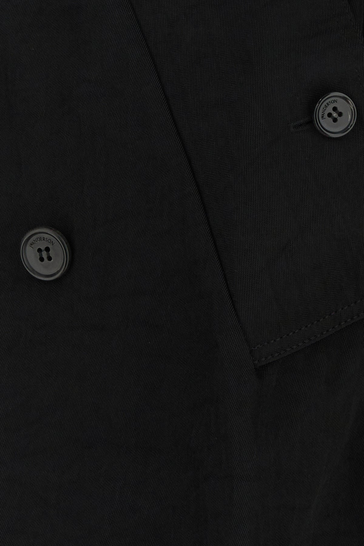 Black nylon trench coat - 3