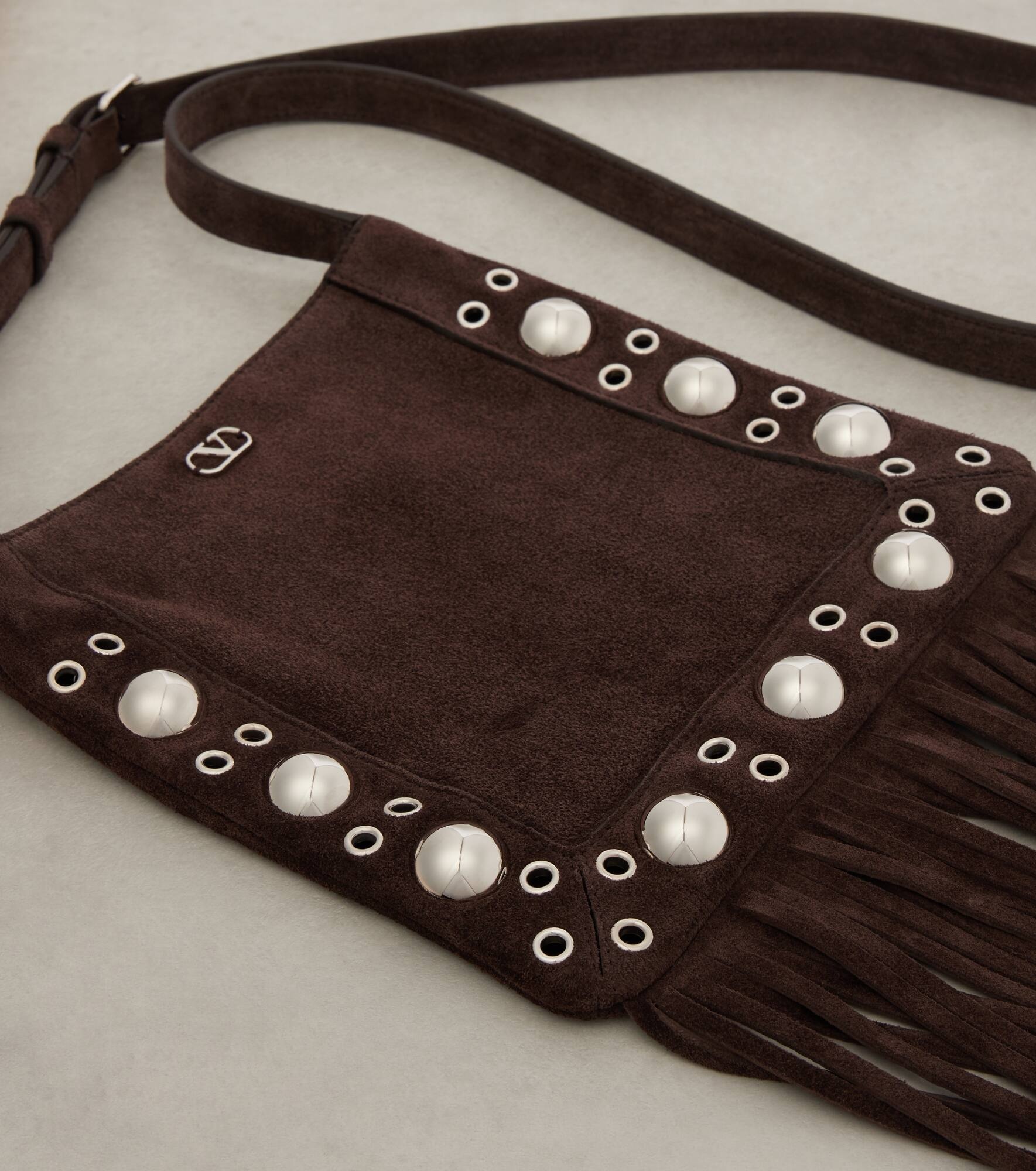Nellcôte Small fringed suede shoulder bag - 6