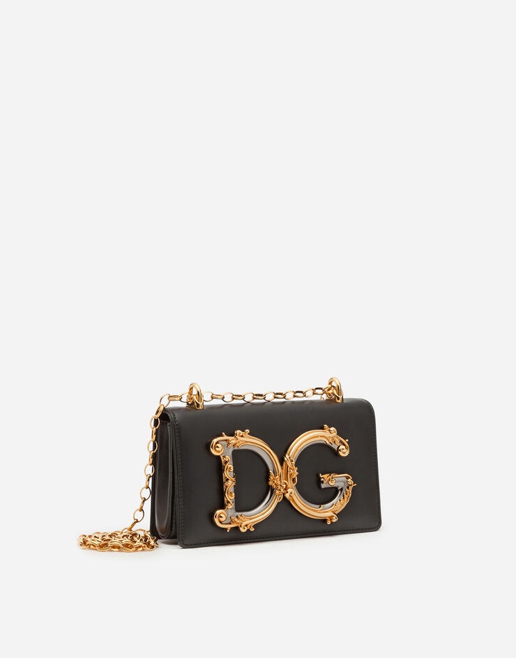 DG Girls phone bag in plain calfskin - 3