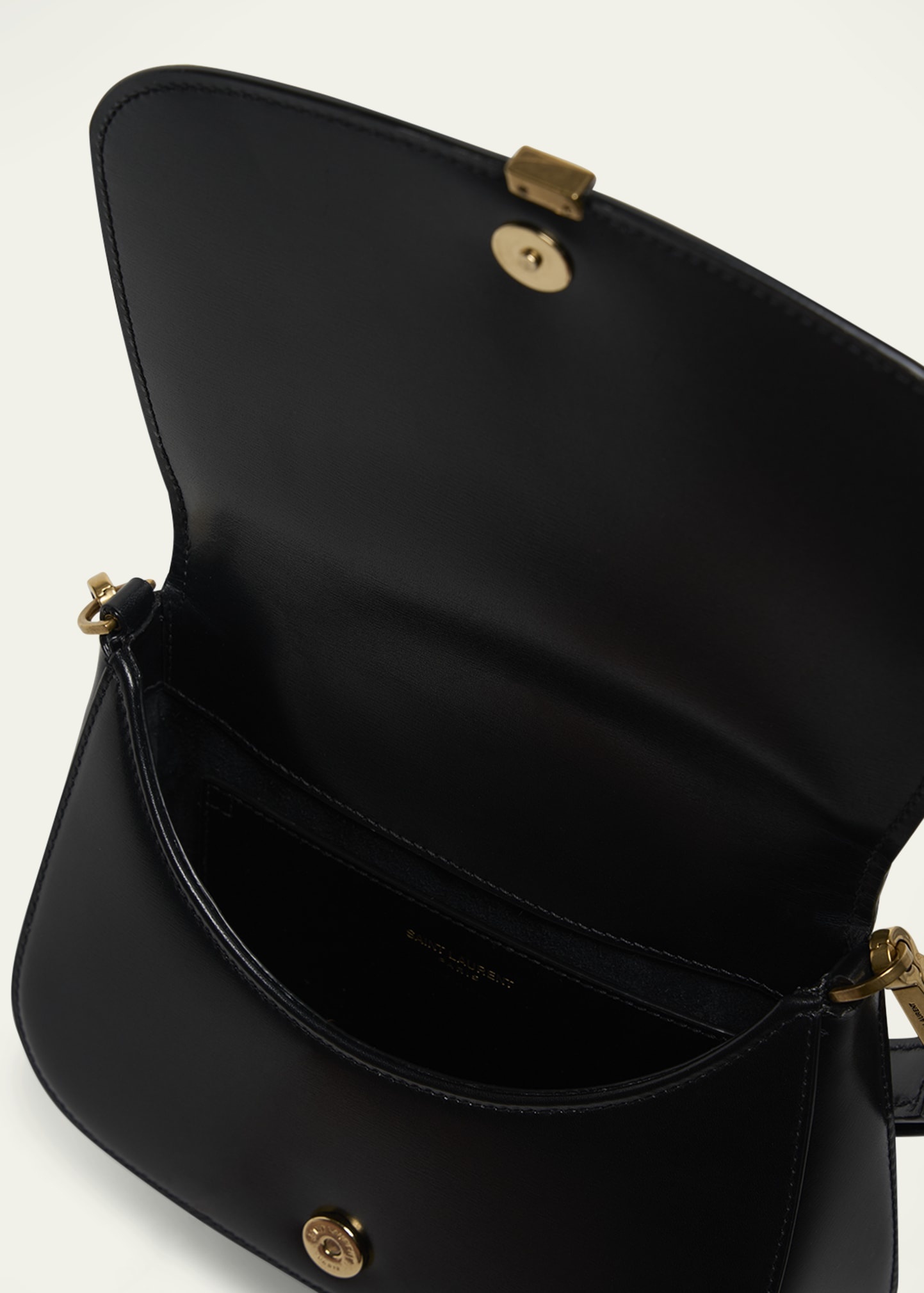 Mini YSL Top-Handle Bag in Calfskin Leather - 4