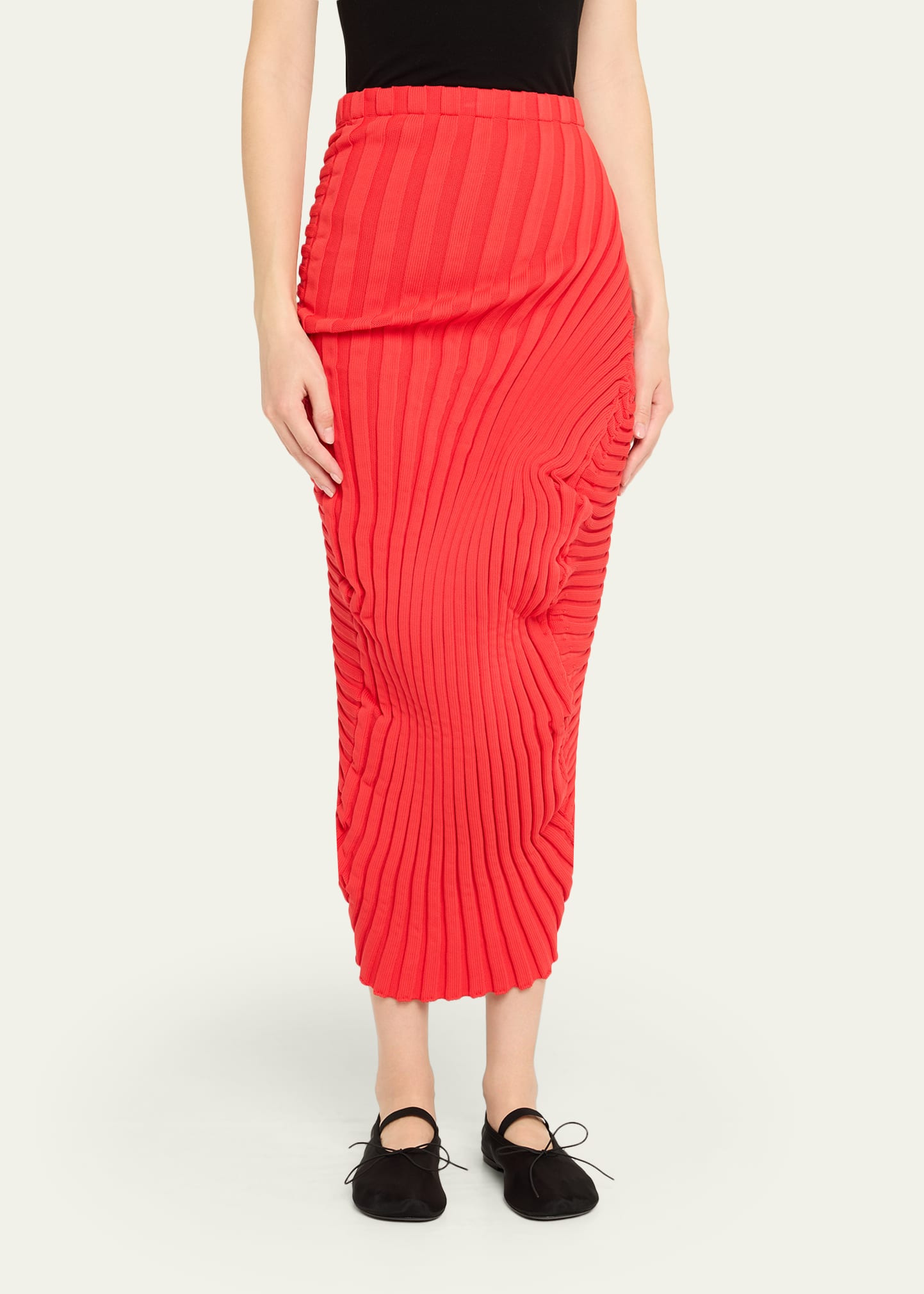Knit As It Is Long Skirt - 4