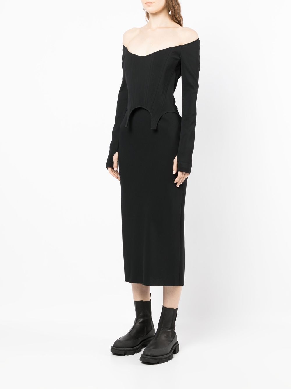 arch longline corset dress - 3