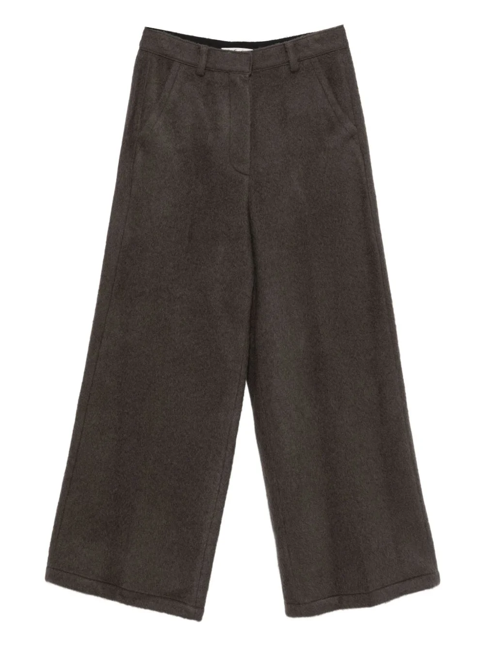 hairy boucle trousers - 1